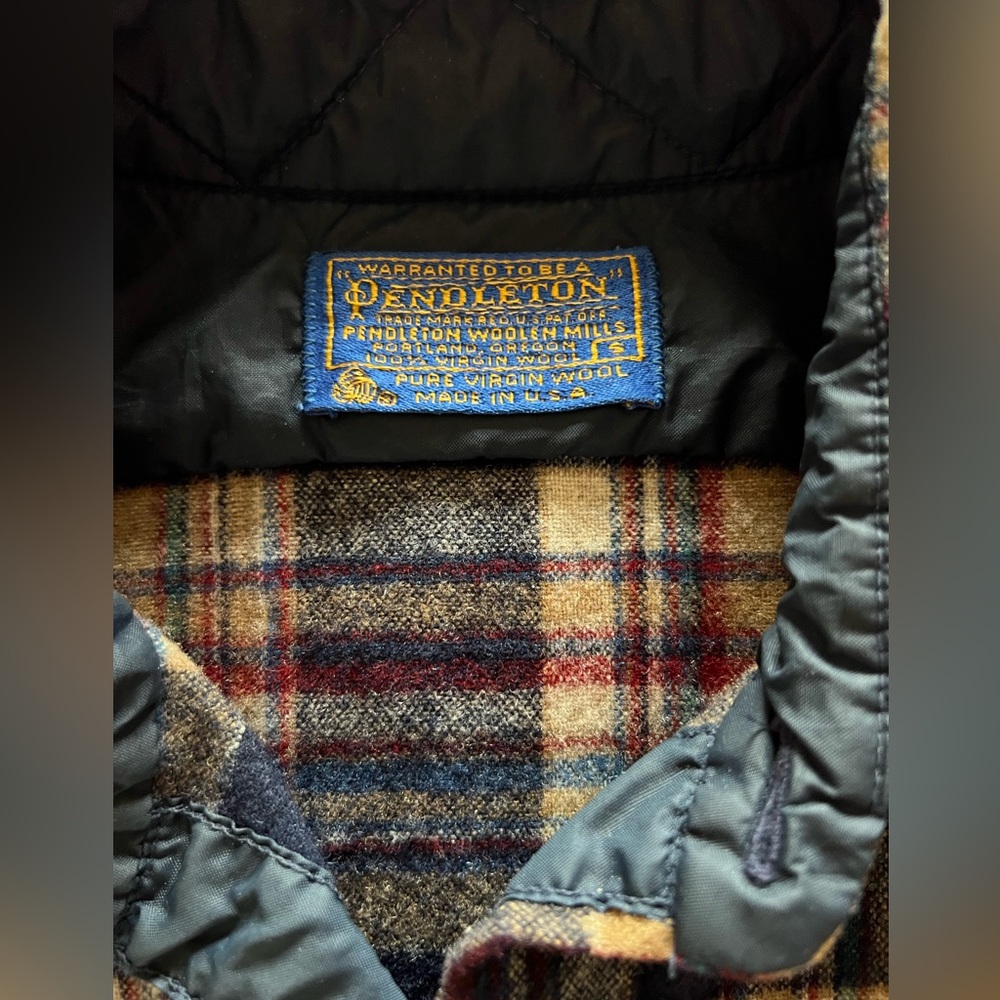 Vintage Pendleton wool flannel - Picture 7 of 8